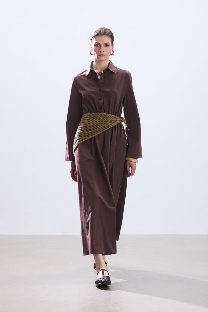 POLİN CEPLİ ELBİSE